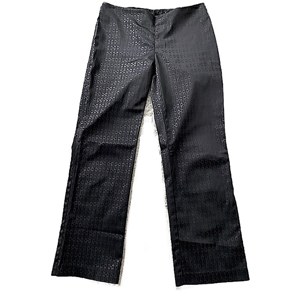 Rare✨ Express black sateen pattern crop trousers